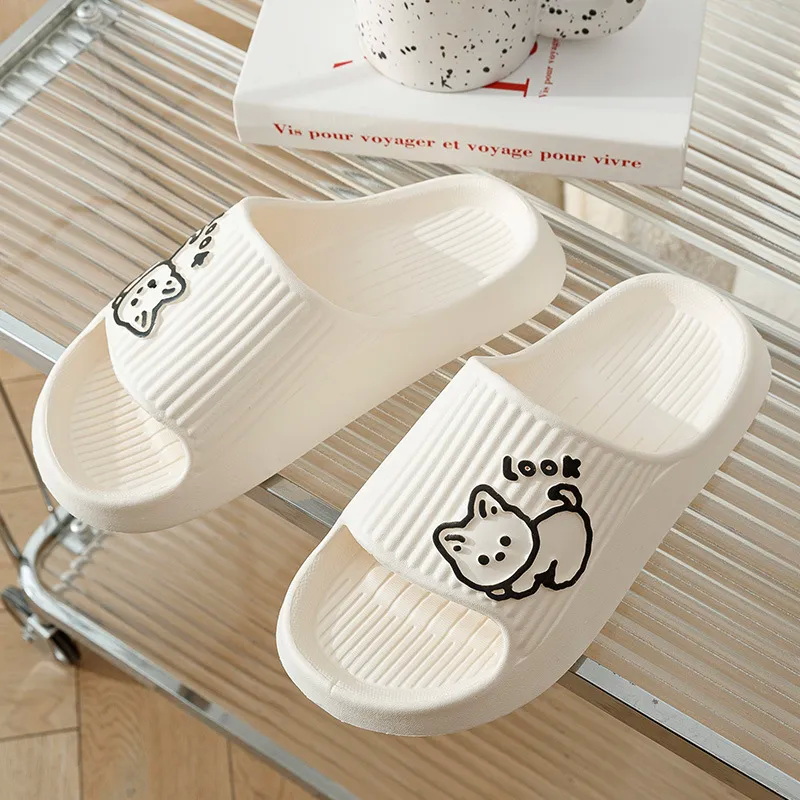 Women Shoes Waterproof - Letnie Kawaii Kocie Kapcie Damskie Ultralekkie