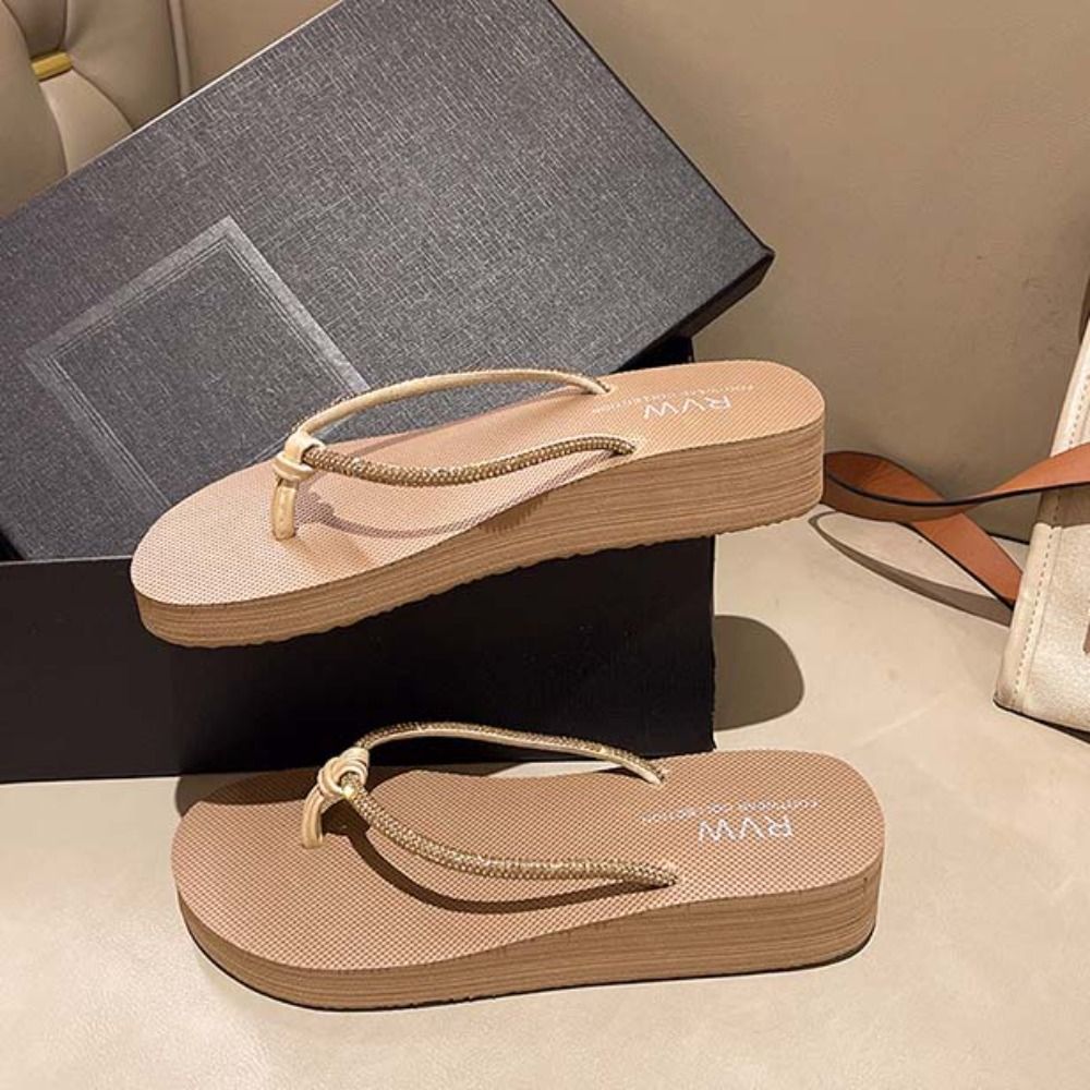 Modne kryształowe klapki z PVC – Women Shoes Waterproof recenzja i cena