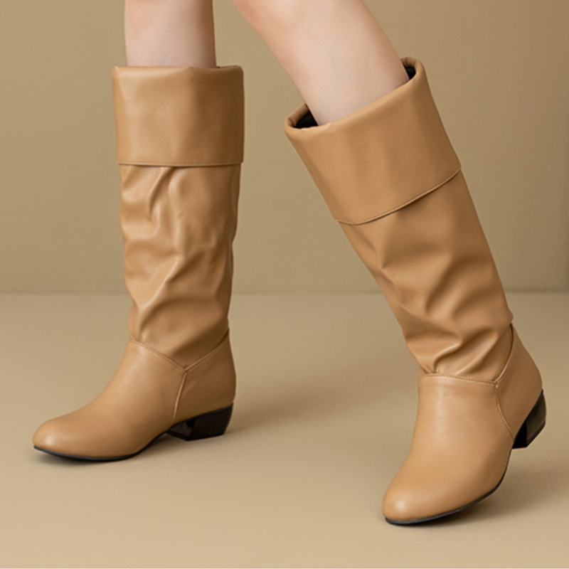 Botki za kolano wsuwane, pliso – Women Shoes Waterproof recenzja i cena