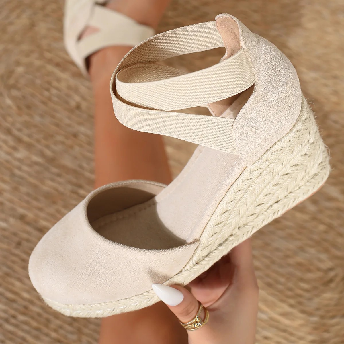 Damskie espadryle na koturnie  – Espadrille Wedge Shoes recenzja i cena