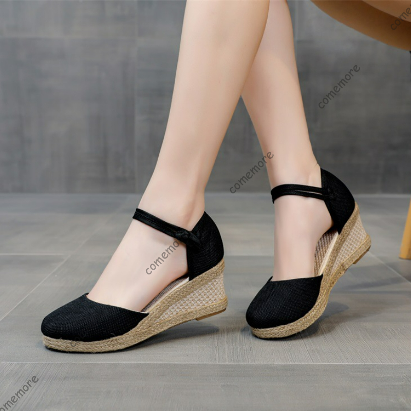 Sandały Comemore na wysokim ob – Espadrille Wedge Shoes recenzja i cena