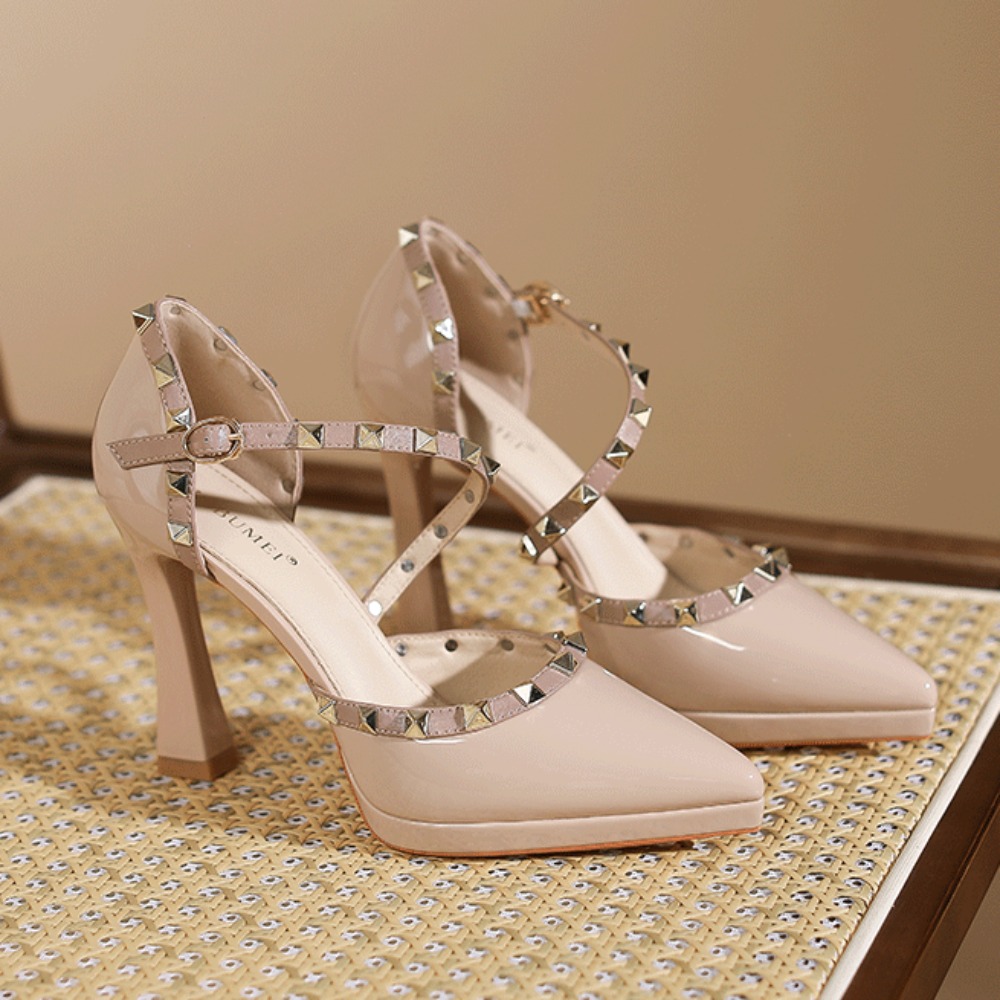 Sandały na obcasie z nitami Da – Women Shoes Waterproof recenzja i cena