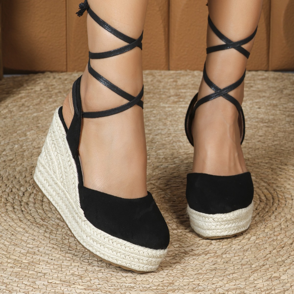 Damskie espadryle sandały z pa – Espadrille Wedge Shoes recenzja i cena