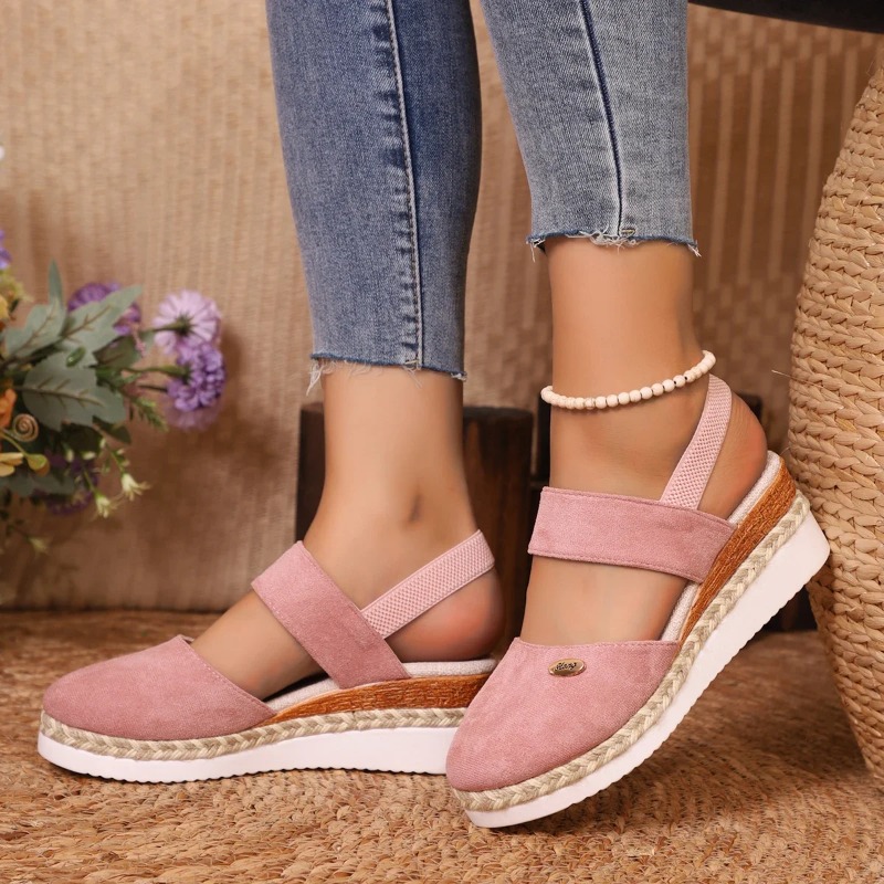 Damskie sandały na koturnie z  – Espadrille Wedge Shoes recenzja i cena